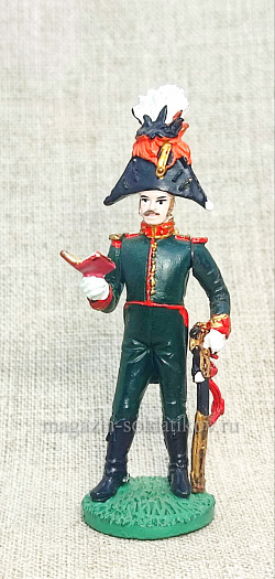 №158 - Офицер лейб-гвардии Гусарского полка в вицмундире, 1814 г. (НапВ158) (НапВ158)