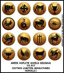 Greek Hoplite shield transfers, Victrix (HOP(VL)11) (HOP(VL)11 )