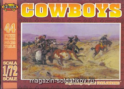 Солдатики из пластика АТЛ 016 Фигурки Cowboys (1/72) Nexus