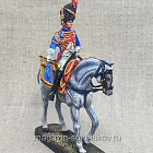 Миниатюра из олова Трубач гвардейских конных гренадер, Франция 1805-15 гг., 54 мм, Студия Большой полк (ИЛ2380.12.03.54) (ИЛ2380.12.03.54 )