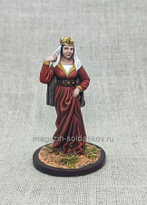 Миниатюра из олова Алиенора Аквитанская , 54 мм, Студия Большой полк - фото