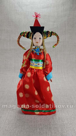 Кукла в монгольском праздничном костюме №16