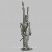 Сборная миниатюра из металла Подпрапорщик гренадёрского полка 1808-1812 гг, 28 мм, Аванпост - фото