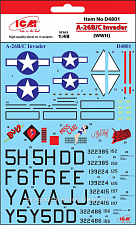 Сборная модель из пластика Декаль A-26B/C «Инвайдер» (II MB) (1/48) ICM - фото