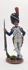 Миниатюра из олова Рядовой, полк пеших гренадер Императорской гвардии, Франция, 1804-15 гг, 54 мм - фото