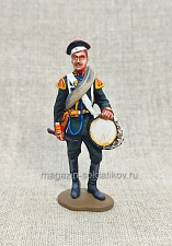 Миниатюра из олова Барабанщик Измайловского полка 1905-14 гг., 54 мм - фото