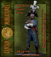 TR54-26	Tambour major, 1810 54mm Tartar Miniatures