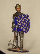 Миниатюра в росписи Король Франции Иоанн II Добрый, 1356 год, 1:32, Сибирский партизан. - фото