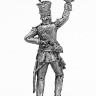 Миниатюра из олова 741 РТ Офицер польско-литовского конного полка 1792 год, 54 мм, Ратник