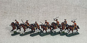 Солдатики из пластика в росписи Австрийские драгуны - набор 7 шт., Семилетняя война, Revell - фото