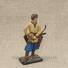 Миниатюра из олова Лучник младшей дружины. Русь X-XI век, 54 мм, Студия Большой полк