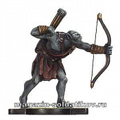 Фигурки из металла Изенгардский орк-лучник, металлическая фигурка, 32 мм, Mithril - фото