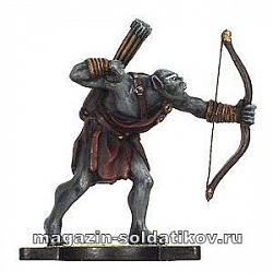 Фигурки из металла Изенгардский орк-лучник, металлическая фигурка, 32 мм, Mithril