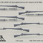 Аксессуары из смолы Американская самозарядная винтовка M1 Garand 30.06 Rifle, 1:35, Live Resin