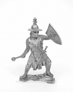 Миниатюра из олова 5349 СП Германский рыцарь, XII-XIII вв. 54 мм, Солдатики Публия