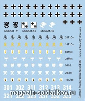 Сборная модель из пластика German Stalingrad Decals (15 мм) Flames of war - фото