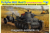 Сборная модель из пластика Д Танк Pz.Kpfw.38(t) Ausf.S с бочкой горючего (1/35) Dragon - фото