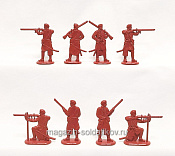 Солдатик из пластика Усиление. Выбранецкая пехота (8 фигурок, терракотовый) 1:32, Уфимский солдатик - фото