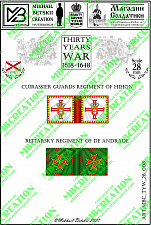 Знамена, 28 мм, Тридцатилетняя война (1618-1648), Португалия, Кавалерия - фото