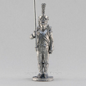 Сборная миниатюра из металла Сержант-орлоносец легкой пехоты, стоящий, Франция, 28 мм, Аванпост - фото