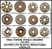 Декали на щиты викингов, 28 мм, Victrix - фото