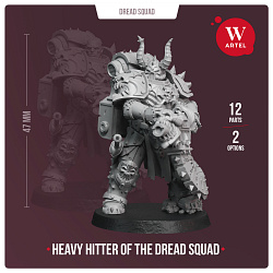 Сборные фигуры из смолы Heavy Hitter of the Dread Squad, 28 мм, Артель авторской миниатюры «W»