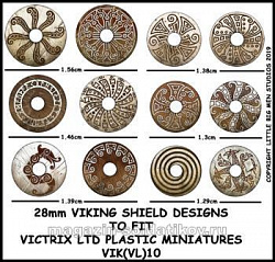 Декали на щиты викингов, 28 мм, Victrix (VIK(VL)10) (VIK(VL)10)