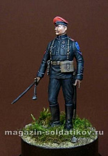 Сборная миниатюра из металла Русский офицер Белой гвардии 54 мм, Chronos miniatures - фото