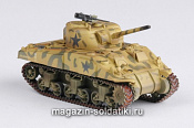 Масштабная модель в сборе и окраске Танк M4, 4-я бронетанковая дивизия 1:72 Easy Model - фото