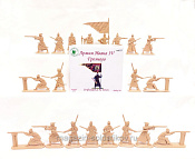 Солдатики из пластика Армия Ивана Грозного №3 (20 шт., бежевый) 1:32, Уфимский солдатик - фото