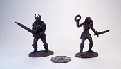 Солдатики из пластика Конан и Зена (темно-коричневый), 1:32 Хобби Бункер - фото