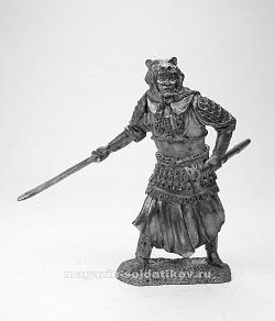 Миниатюра из олова 5258 СП Древнекитайский воин, V в.н.э. 54 мм, Солдатики Публия