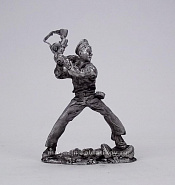 Миниатюра из олова 374 РТ Моряк с ППД, 54 мм, Ратник - фото