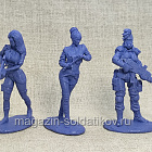 Солдатики из мягкого резиноподобного пластика Киберпанк, набор 6 шт, 1/32 Soldiers. Есть