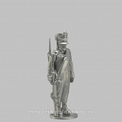 Сборная миниатюра из металла Мушкетер (к ноге), Россия 1808-1812 гг, 28 мм, Аванпост - фото
