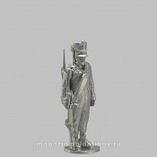 Сборная миниатюра из металла Мушкетер (к ноге), Россия 1808-1812 гг, 28 мм, Аванпост - фото