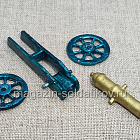 Солдатики из металла окрашенные Батарея гвардейской конной артиллерии №3. Набор плоских солдатиков 9 шт (100-233) (100-233)