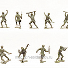WWII Russian Infantry - 9 in 6 Poses (light green), 1/32 Marx (MXR-RUS-N/3) (MXR-RUS-N/3)