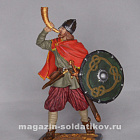 Миниатюра в росписи Викинг с рогом, IX-X век, 1:32, Сибирский партизан (СП136) (СП136)