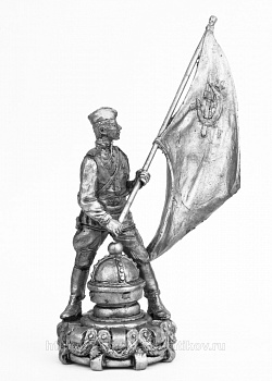 Миниатюра из олова 748 РТ Знамя Победы, 54 мм, Ратник