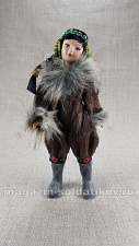 Кукла в чукотском зимнем костюме №51 - фото