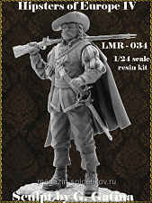 Сборная миниатюра из смолы Hipsters of Europe IV, 75 мм, Legion Miniatures - фото