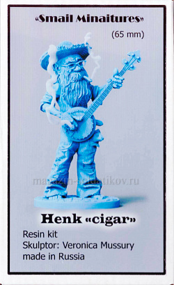 Сборная миниатюра из смолы Henk «Сigar» 65 мм, Smile Miniatures