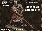 Сборная миниатюра из смолы Battle of Hastings: Housecarl with brodex, 75 мм, Legion Miniatures - фото