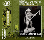 Сборная миниатюра из смолы Пехотинец Гусит 75 mm (1:24) Medieval Forge Miniatures - фото