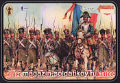 Солдатики из пластика Француская пехота в наступлении (1/72) Strelets - фото