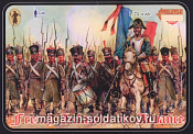 Солдатики из пластика Француская пехота в наступлении (1/72) Strelets - фото