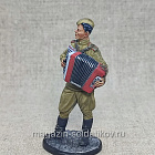 Лейтенант Красной Армии с аккордеоном, 1943-45 гг., Красный фронт, 54 мм (КФ-003) (КФ-003)