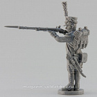 Сборная миниатюра из смолы Вольтижёр, стреляющий, 28 мм, Аванпост