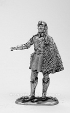 Миниатюра из олова 234 РТ Греческий офицер в бурке, 54 мм, Ратник - фото